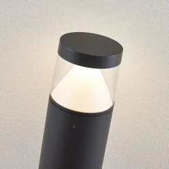 Lucande LED-pylväsvalaisin Darja, antrasiitti, metalli, 100cm, IP54
