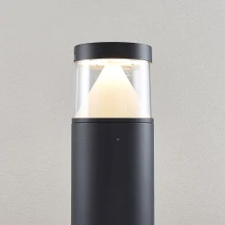 Lucande LED-pylväsvalaisin Darja, antrasiitti, metalli, 100cm, IP54
