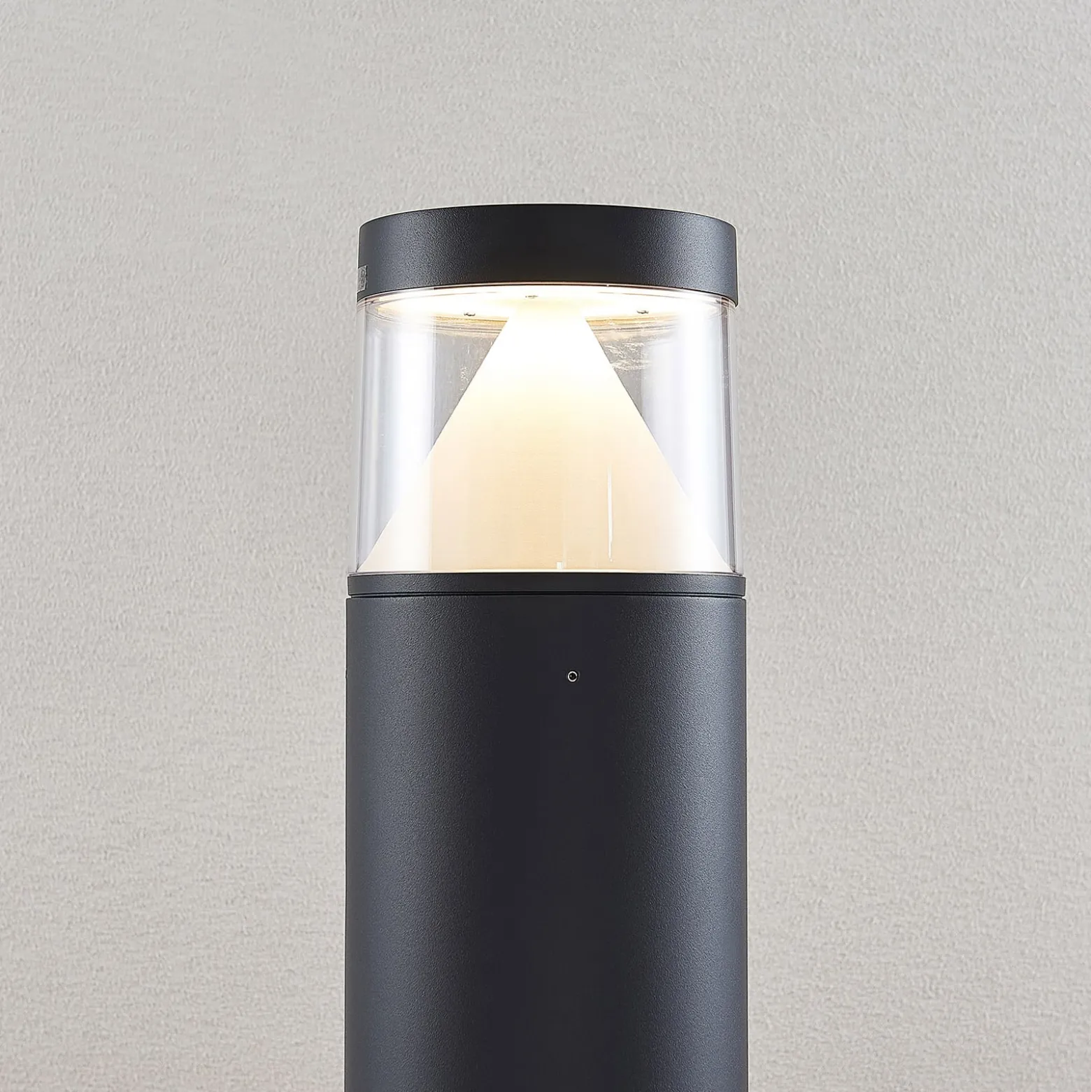 Lucande LED-pylväsvalaisin Darja, antrasiitti, metalli, 100cm, IP54