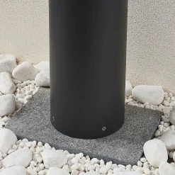 Lucande LED-pylväsvalaisin Darja, antrasiitti, metalli, 100cm, IP54