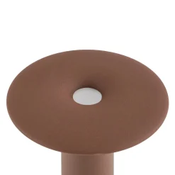 Lucande LED-pylväsvalaisin Haloa, ruskea/ruoste, korkeus 50 cm, IP54