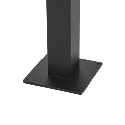 Lucande LED-pylväsvalaisin Lynx, 95,5 cm, musta, IP65, liiketunnistin