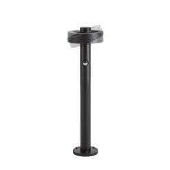 Lucande LED-pylväsvalaisin Nirella, 60 cm, musta, CCT, anturi
