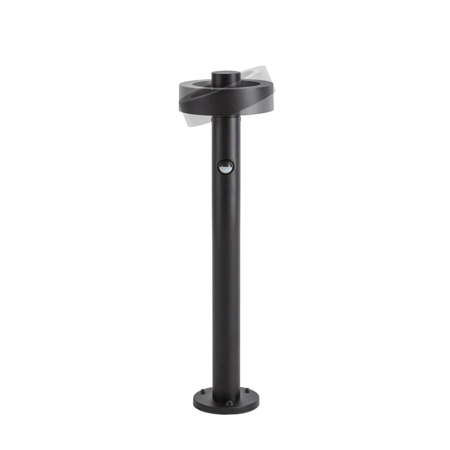 Lucande LED-pylväsvalaisin Nirella, 60 cm, musta, CCT, anturi