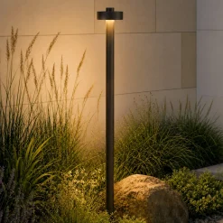 Lucande LED-pylväsvalaisin Nirella, 100 cm, musta, CCT, IP65
