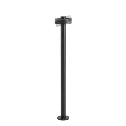 Lucande LED-pylväsvalaisin Nirella, 100 cm, musta, CCT, IP65