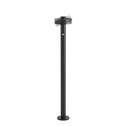 Lucande LED-pylväsvalaisin Nirella, 100 cm, musta, CCT, liiketunnistin