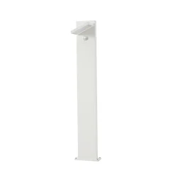 Lucande LED-pylväsvalaisin Silvan, valkoinen, 100 cm, liiketunnistin, IP54