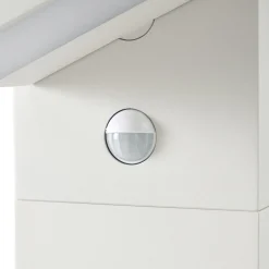 Lucande LED-pylväsvalaisin Silvan, valkoinen, 100 cm, liiketunnistin, IP54