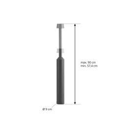 Lucande LED-pylväsvalaisin Tareko, 90 cm, antrasiitti, IP65