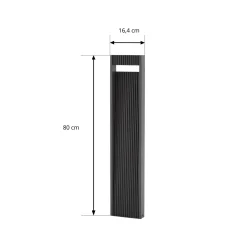 Lucande LED-pylväsvalaisin Tavion, 80 cm, antrasiitti, IP65