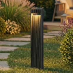 Lucande LED-pylväsvalaisin Tavion, 80 cm, antrasiitti, IP65