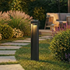 Lucande LED-pylväsvalaisin Tavion, 80 cm, antrasiitti, IP65