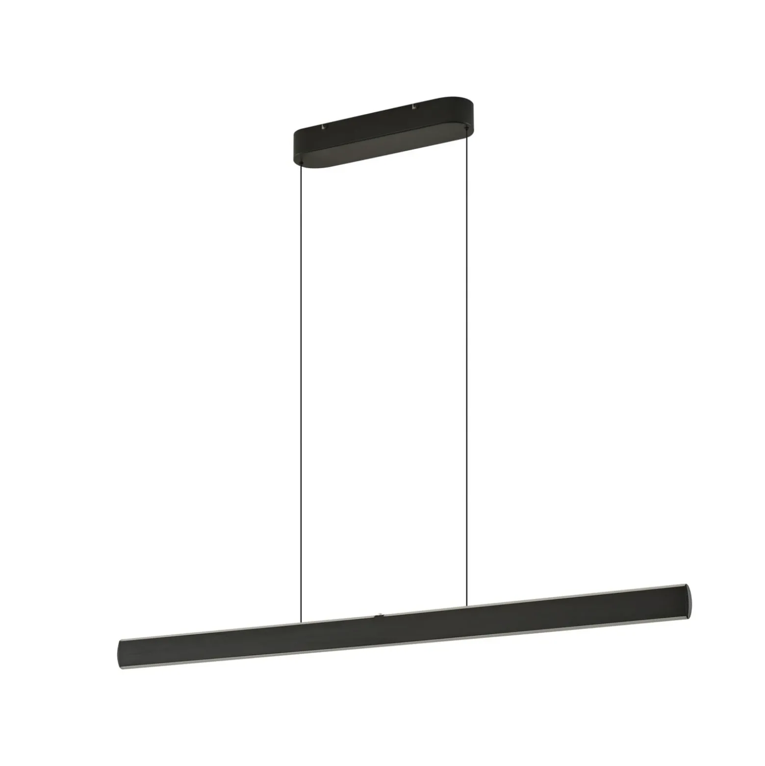 Lucande LED-riippuvalaisin Arvon, musta, 117 cm, himmennettävä, CCT