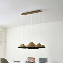 Lucande LED-riippuvalaisin Beutlin, vihreä, huopa, himmennettävä