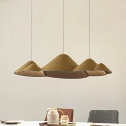 Lucande LED-riippuvalaisin Beutlin, vihreä, huopa, himmennettävä