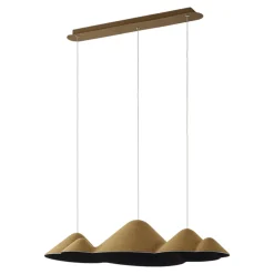 Lucande LED-riippuvalaisin Beutlin, vihreä, huopa, himmennettävä