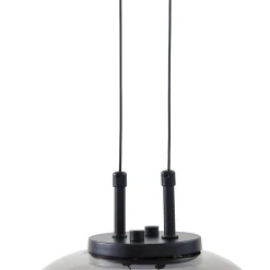 Lucande LED-riippuvalaisin Dain, 3-valo, savunharmaa, lasi
