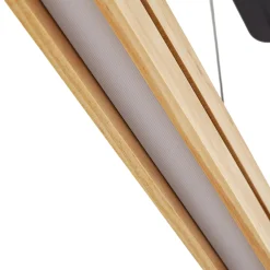 Lucande LED-riippuvalaisin Darnor, puu, CCT, pituus 100 cm