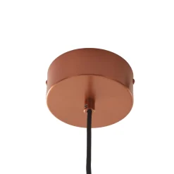 Lucande LED-riippuvalaisin Faelinor, kupari, alumiini, Ø 35 cm