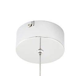 Lucande LED-riippuvalaisin Hayley, Ø 9 cm, krominvärinen, lasi