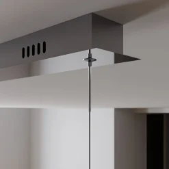 Lucande LED-riippuvalaisin Hayley, 96 cm, 5-valo, kromi, lasi