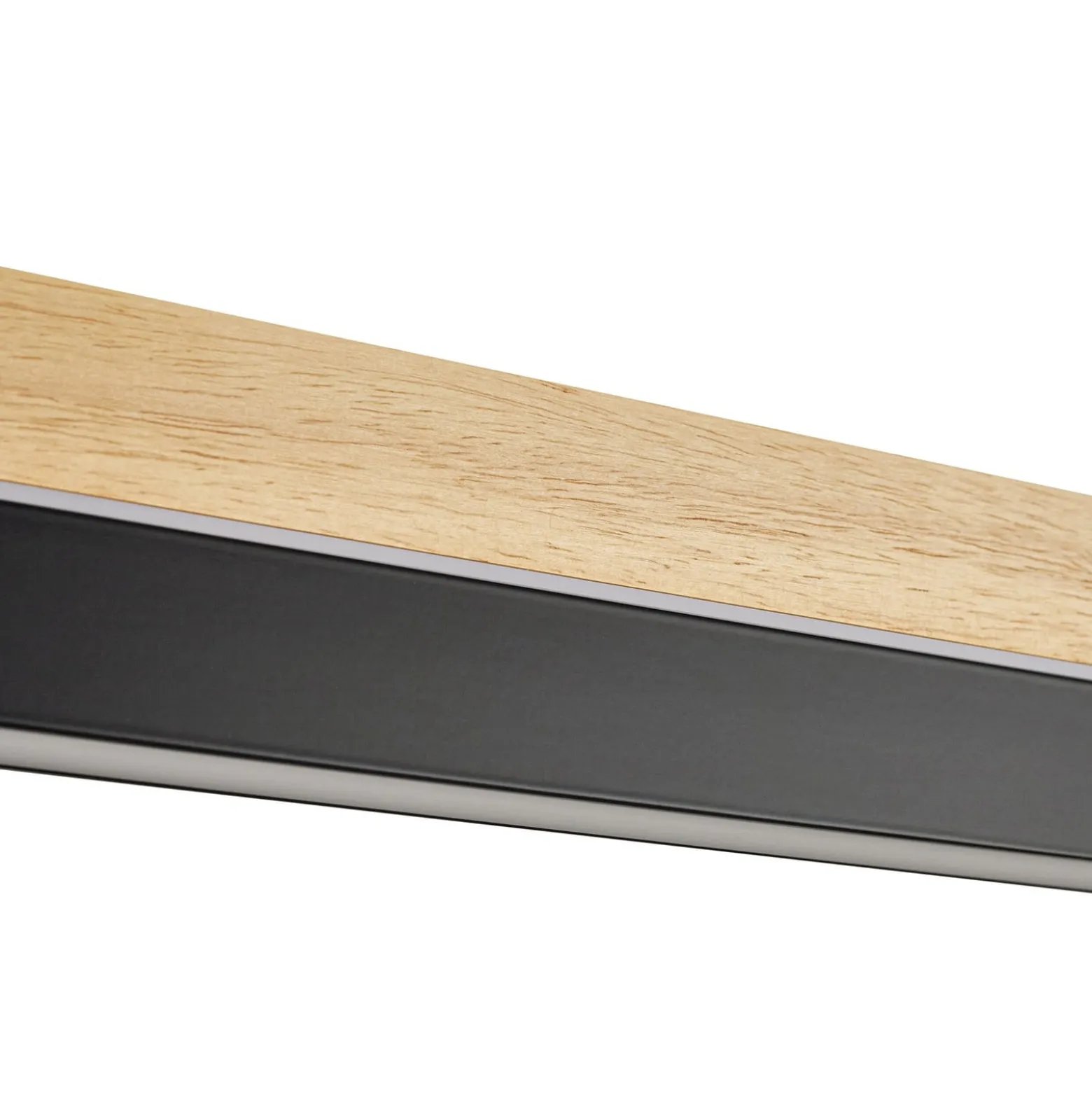 Lucande LED-riippuvalaisin Holven, puu, CCT, pituus 113 cm