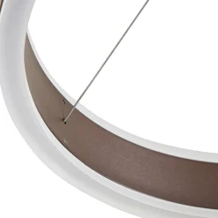 Lucande LED-riippuvalaisin Kolo, 114 cm, 3-lamppuinen, ruskea, himmennettävä
