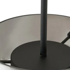 Lucande LED-riippuvalaisin Martis, musta, 3-lamppuinen, step-himmennettävä