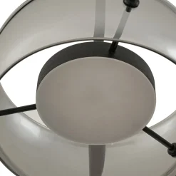 Lucande LED-riippuvalaisin Martis, musta, 3-lamppuinen, step-himmennettävä
