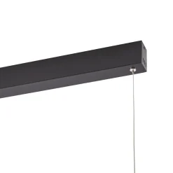 Lucande LED-riippuvalaisin Mylosh, musta, 150 cm, CCT, himmennettävä