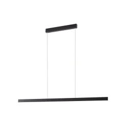 Lucande LED-riippuvalaisin Mylosh, musta, 150 cm, CCT, himmennettävä