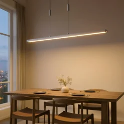 Lucande LED-riippuvalaisin Myron, kosketushimmennin, CCT, alumiini