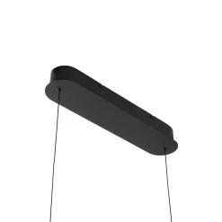Lucande LED-riippuvalaisin Philine, pituus 121 cm mustaa rautaa