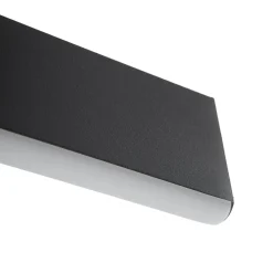 Lucande LED-riippuvalaisin Philine, pituus 121 cm mustaa rautaa