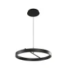 Lucande LED-riippuvalaisin Rovan, Ø 60 cm, musta, CCT, himmennettävä