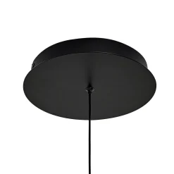 Lucande LED-riippuvalaisin Rovan, Ø 60 cm, musta, CCT, himmennettävä