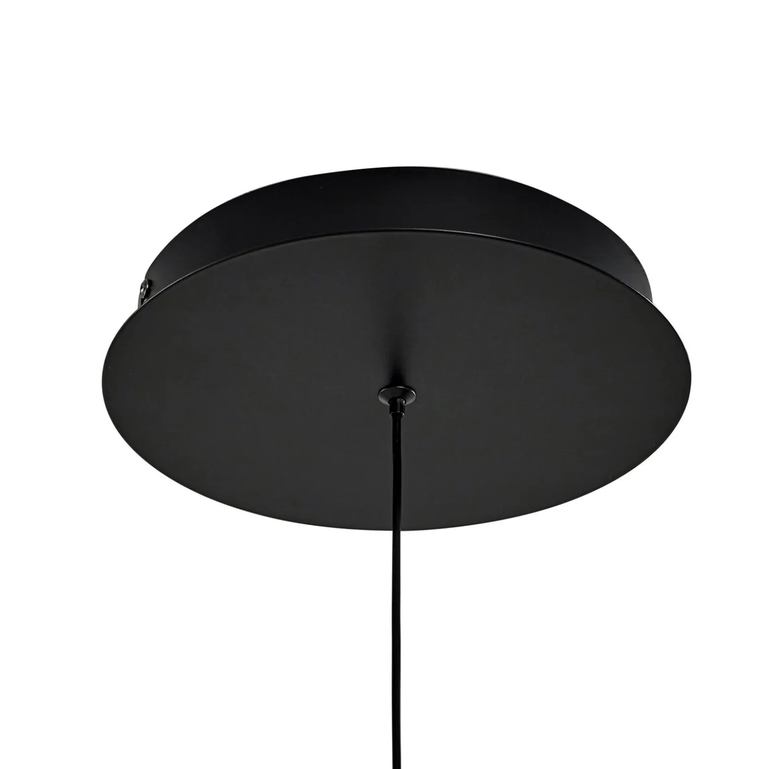 Lucande LED-riippuvalaisin Rovan, Ø 60 cm, musta, CCT, himmennettävä