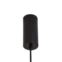 Lucande LED-riippuvalaisin Savete, savunharmaa, lasi, Ø 12 cm