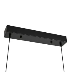 Lucande LED-riippuvalaisin Sayori, 98 cm, musta, himmennettävä