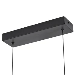 Lucande LED-riippuvalaisin Steve, musta, 113 cm, 6-lamppuinen, himmennettävä