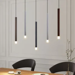 Lucande LED-riippuvalaisin Stoika, 88 cm, 5-lamppuinen, metalli