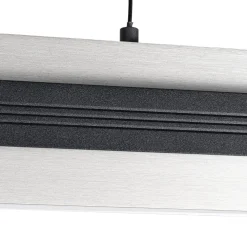 Lucande LED-riippuvalaisin Tarnin, musta/nikkeli, 98 cm