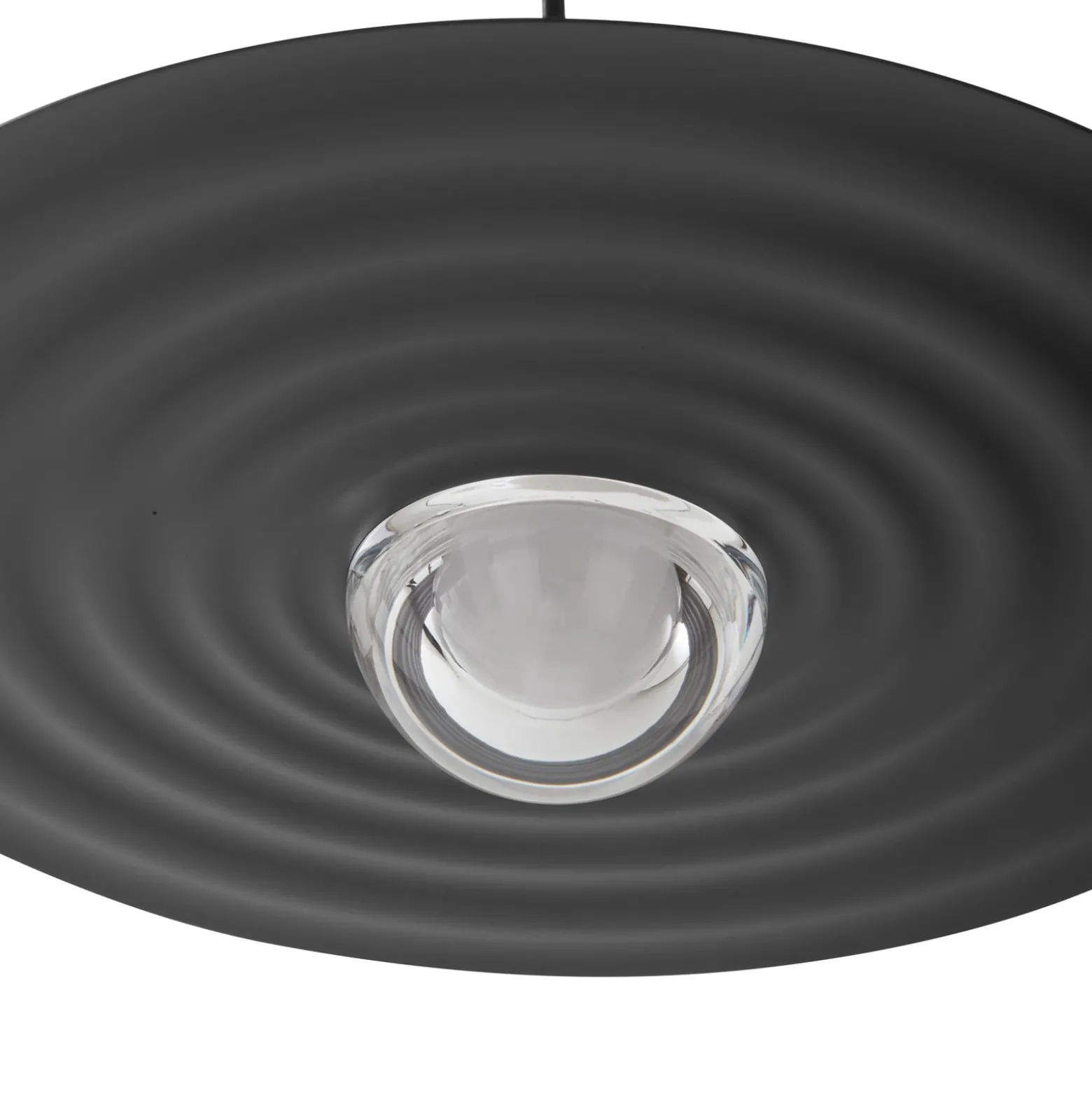 Lucande LED-riippuvalaisin Tethrion, musta, alumiini, Ø 40 cm