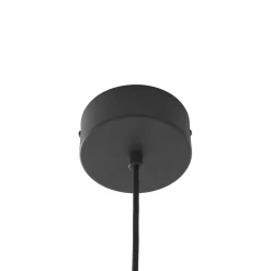 Lucande LED-riippuvalaisin Tethrion, musta, alumiini, Ø 40 cm