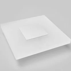 Lucande LED-seinävalaisin Berlind, 26 cm, valkoinen, lasi, metallia