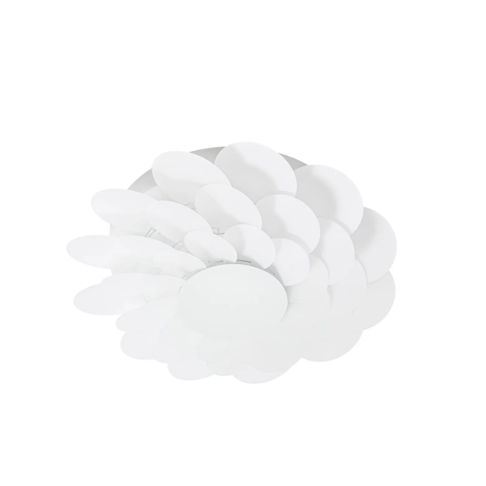Lucande LED-seinävalaisin Bloem, halkaisija 40 cm, valkoinen, 3-portainen