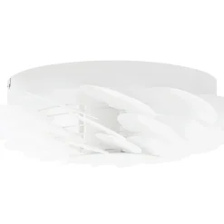 Lucande LED-seinävalaisin Bloem, halkaisija 40 cm, valkoinen, 3-portainen