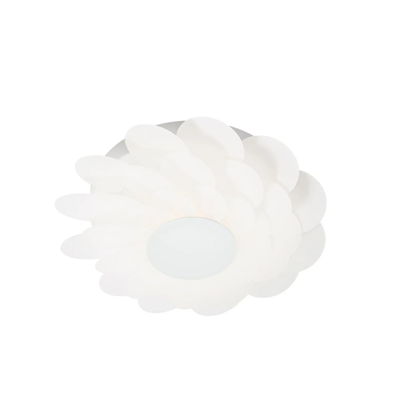 Lucande LED-seinävalaisin Bloem, halkaisija 40 cm, valkoinen, 3-portainen