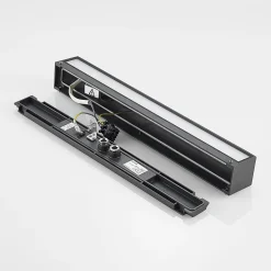 Lucande LED-seinävalaisin Lengo, 50 cm, antrasiitti, alas, 3 000 K